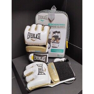 Everlast Women's EverStrike Training Gloves S/M Gold & White | Pre-owned